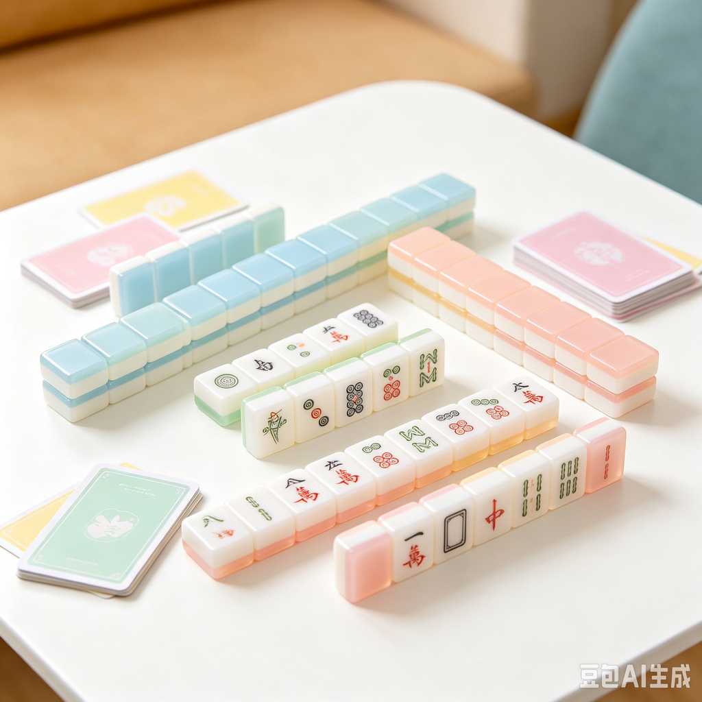compact mahjong set with case